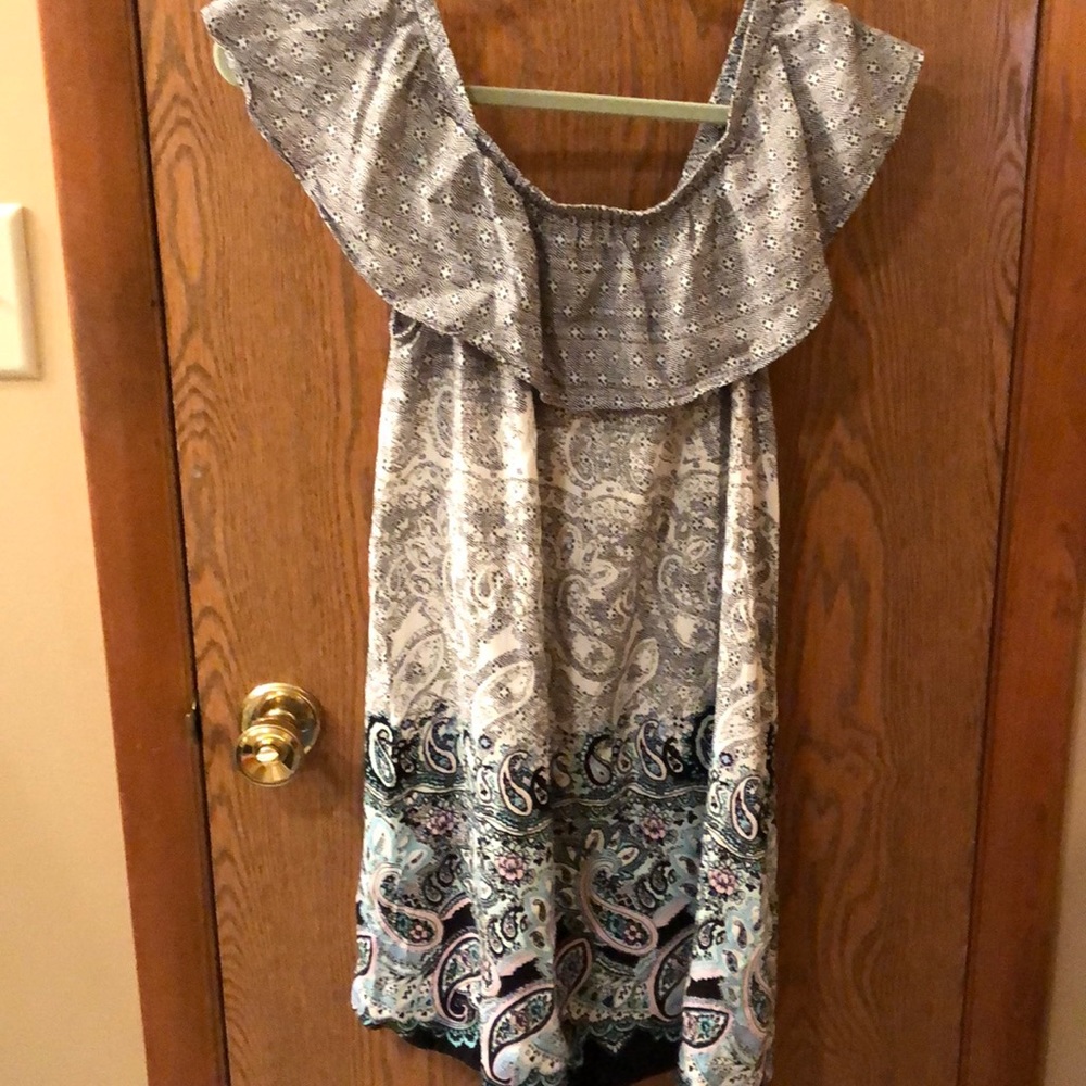 Express off the shoulder light summer Dress